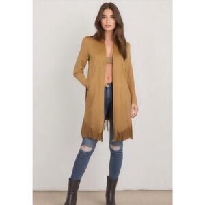 Zara Tan Fringe Jacket